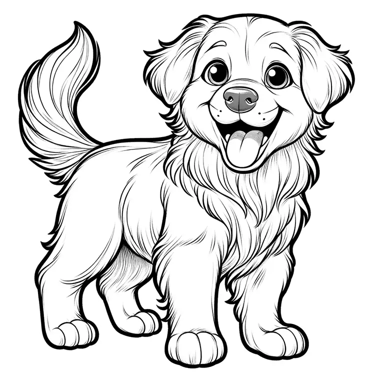 Free Dog Coloring Page