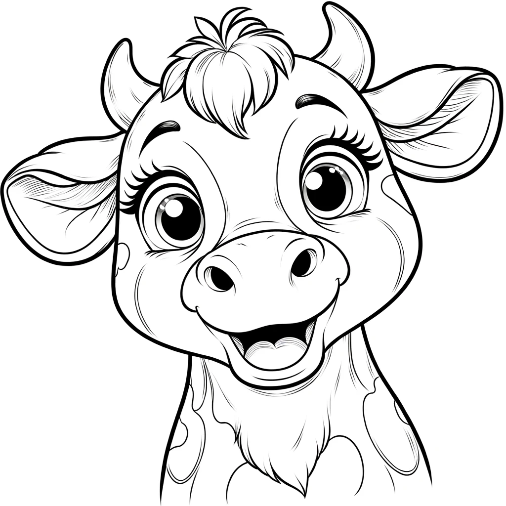 Coloring Pages with the Swiss Cow