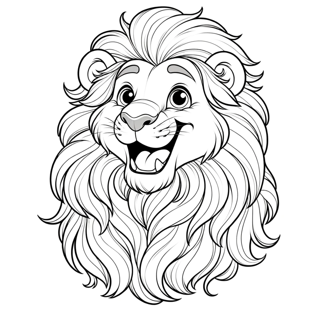 Lion Coloring Pages for Kids