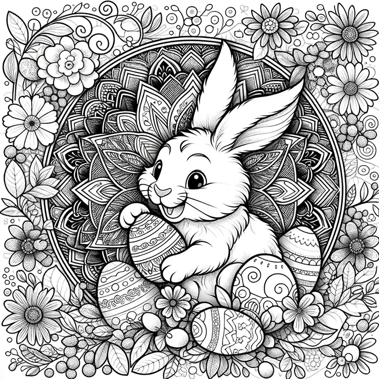 Easter Coloring Picture
