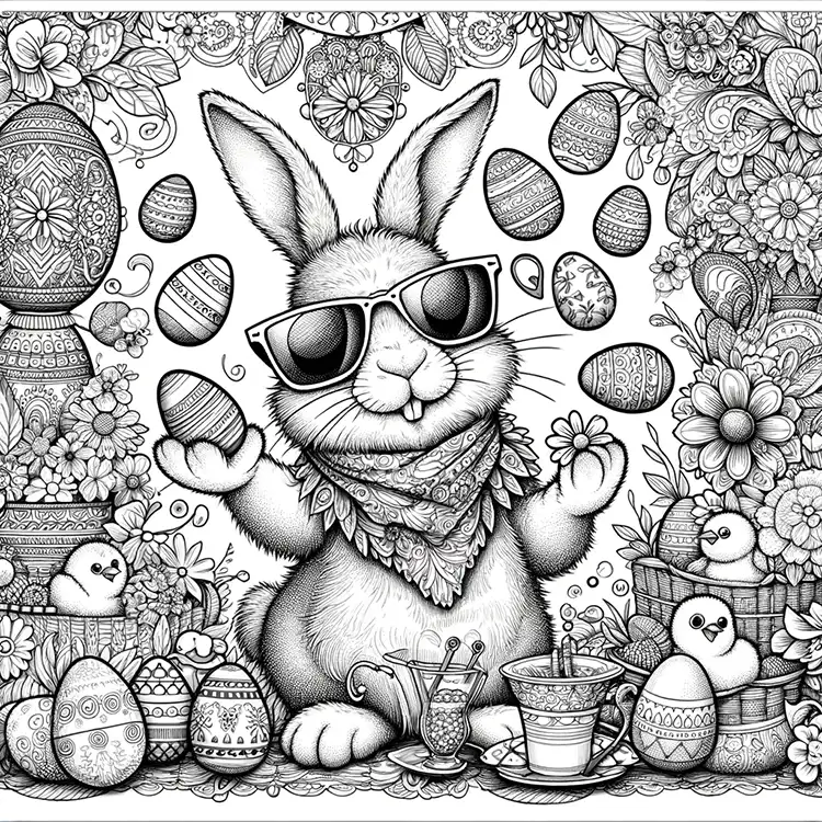 Color an Original Easter Bunny