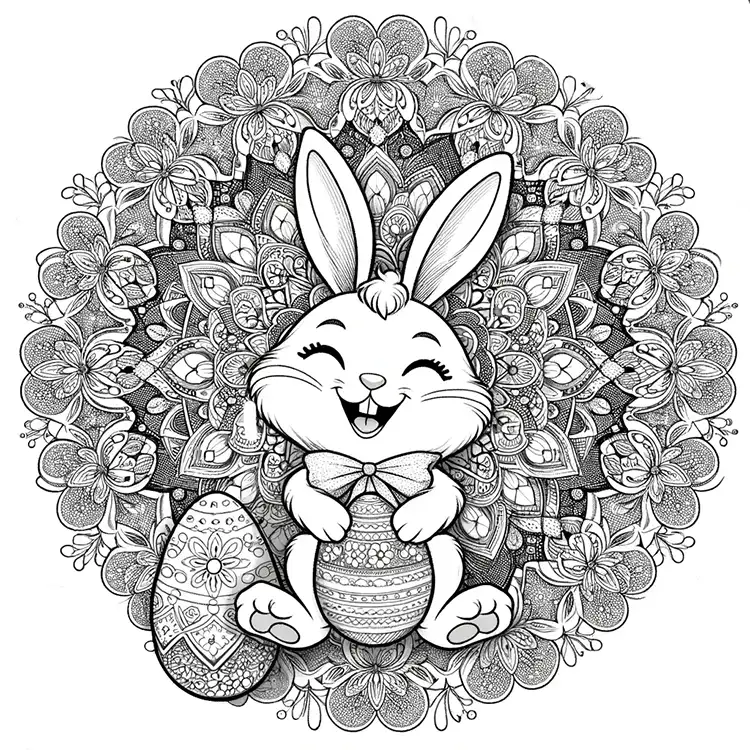 Print and color the Easter Bunny