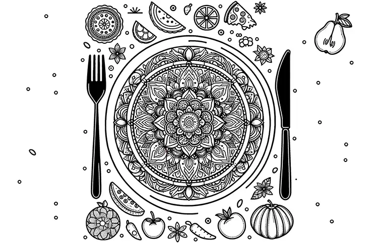 Placemat coloring page