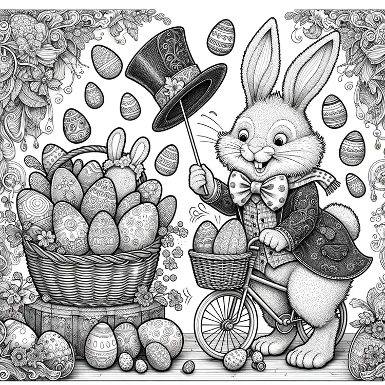 Easter Bunny to color