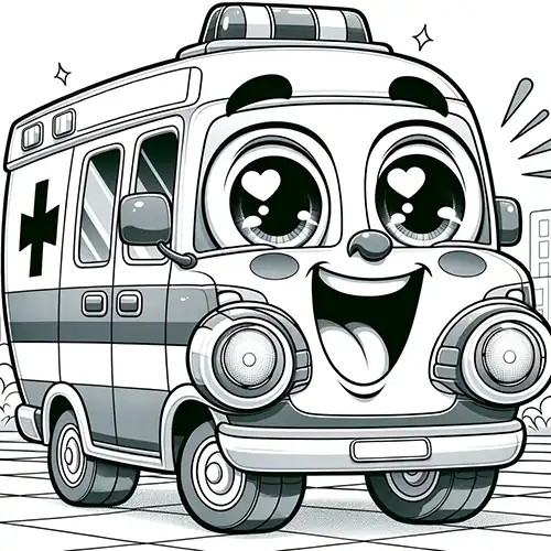 Ambulanz Ausmalbild