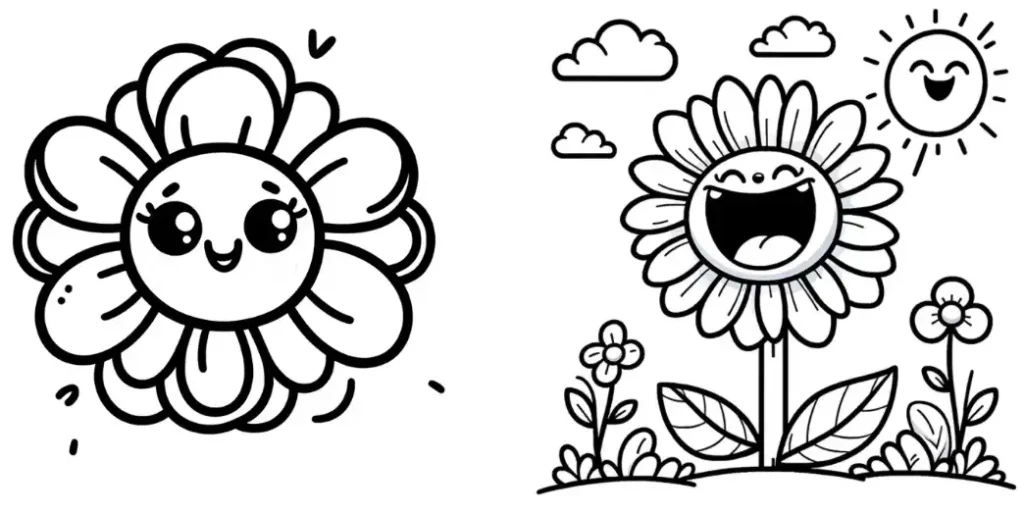 great flower coloring pages for kids