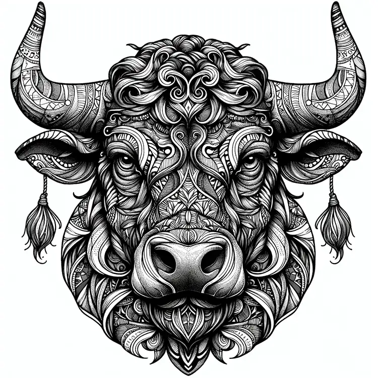 Bull or Buffalo Coloring Page