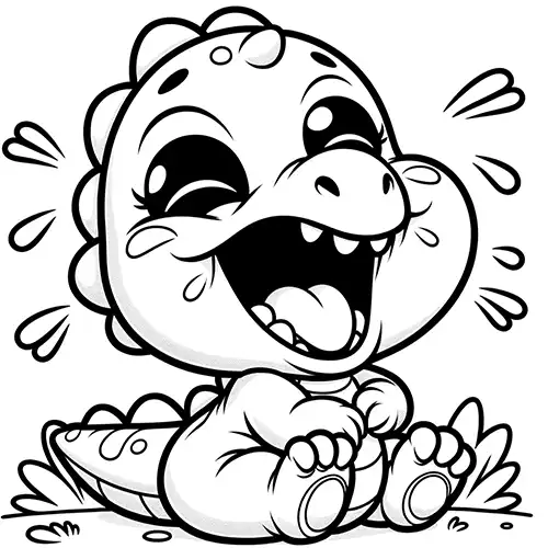 Laughing Dinosaur Baby
