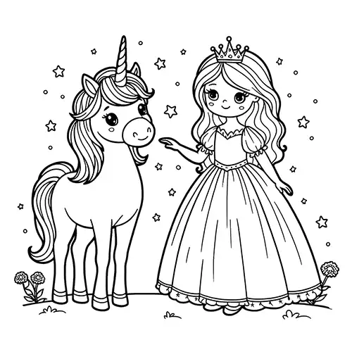 Fairy Tale Coloring Page