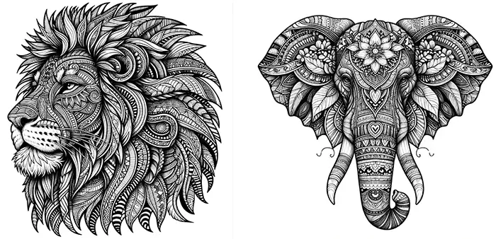More Animal Coloring Pages