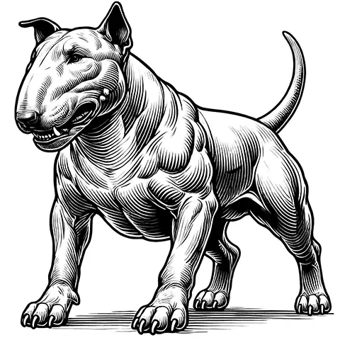 Böser Bull Terrier