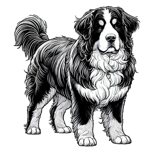 Berner Sennenhund Ausmalbild